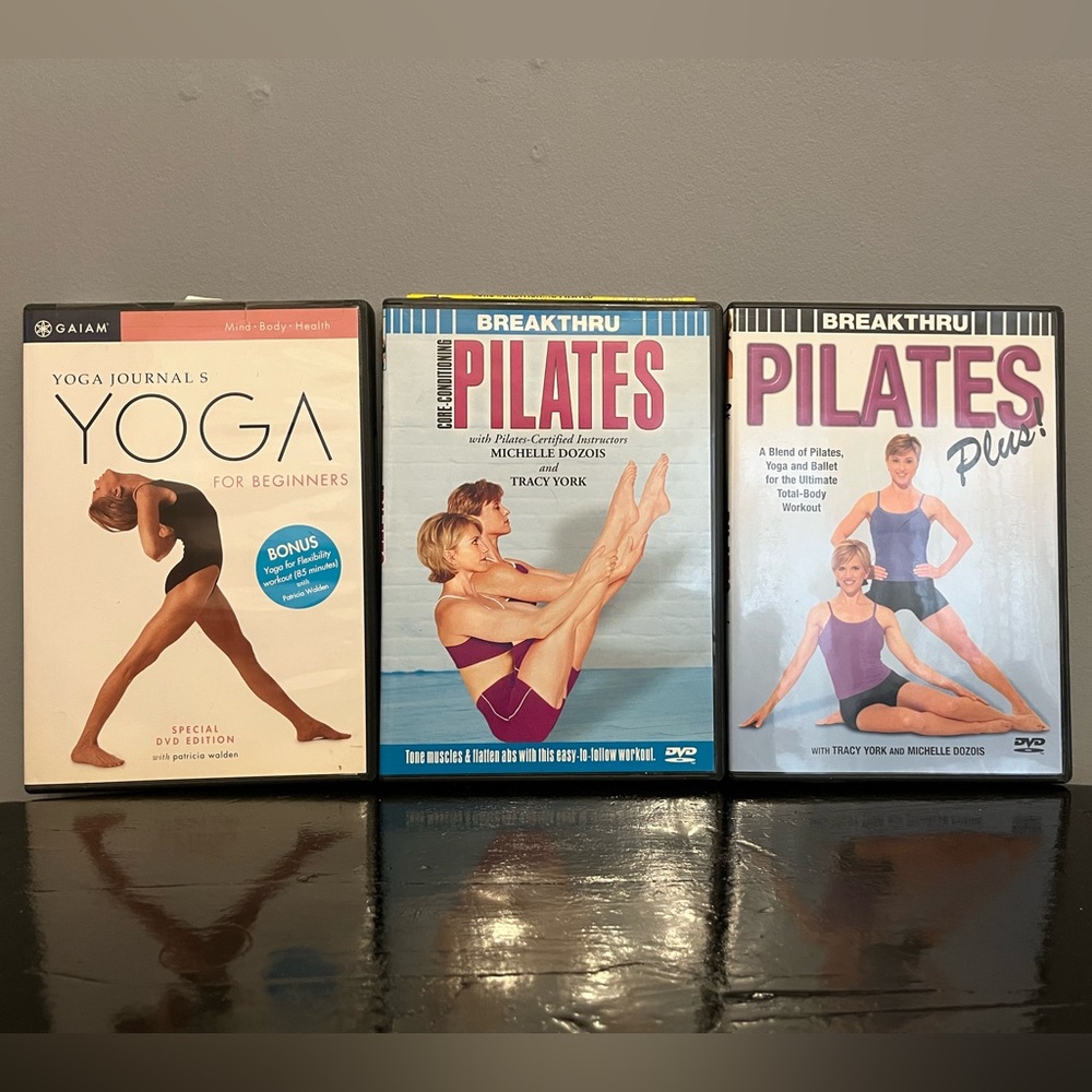 Lot of 3 Yoga/Pilates DVDs